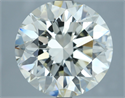 Natural Diamond 6.01 Carats, Round with Excellent Cut, J Color, VS2 Clarity and Certified by IGI