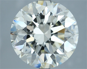 Picture of Natural Diamond 6.01 Carats, Round with Excellent Cut, J Color, VS2 Clarity and Certified by IGI