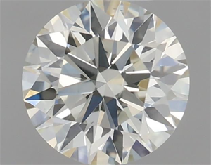 Picture of Natural Diamond 0.53 Carats, Round with Excellent Cut, K Color, VS1 Clarity and Certified by IGI