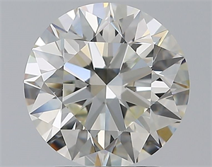 Picture of Natural Diamond 2.01 Carats, Round with Excellent Cut, J Color, VVS1 Clarity and Certified by GIA