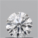 Natural Diamond 0.57 Carats, Round with Very Good Cut, D Color, SI2 Clarity and Certified by IGI