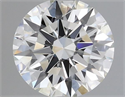 Natural Diamond 0.40 Carats, Round with Excellent Cut, J Color, IF Clarity and Certified by GIA