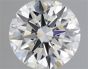 Picture of Natural Diamond 0.40 Carats, Round with Excellent Cut, J Color, IF Clarity and Certified by GIA