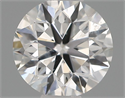 Natural Diamond 0.40 Carats, Round with Excellent Cut, E Color, SI2 Clarity and Certified by IGI