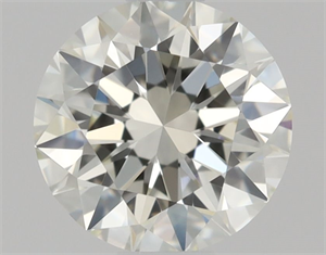 Picture of Natural Diamond 0.40 Carats, Round with Excellent Cut, J Color, IF Clarity and Certified by GIA