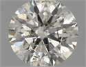 Natural Diamond 0.62 Carats, Round with Excellent Cut, H Color, I1 Clarity and Certified by IGI