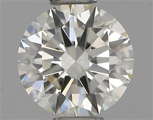 Picture of Natural Diamond 0.54 Carats, Round with Excellent Cut, J Color, VS1 Clarity and Certified by IGI