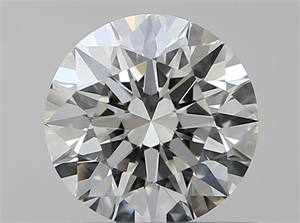 Picture of Natural Diamond 0.52 Carats, Round with Excellent Cut, K Color, IF Clarity and Certified by GIA