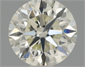 Natural Diamond 0.70 Carats, Round with Very Good Cut, K Color, VS2 Clarity and Certified by IGI