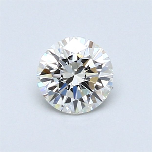 Picture of Natural Diamond 0.44 Carats, Round with Excellent Cut, I Color, VS1 Clarity and Certified by GIA