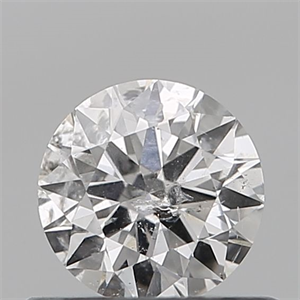 Picture of Natural Diamond 0.50 Carats, Round with Very Good Cut, F Color, I1 Clarity and Certified by IGI