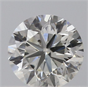 Natural Diamond 0.40 Carats, Round with Very Good Cut, J Color, SI1 Clarity and Certified by GIA