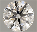 Natural Diamond 0.50 Carats, Round with Excellent Cut, J Color, I1 Clarity and Certified by GIA