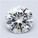 Natural Diamond 3.21 Carats, Round with Excellent Cut, D Color, VVS1 Clarity and Certified by GIA