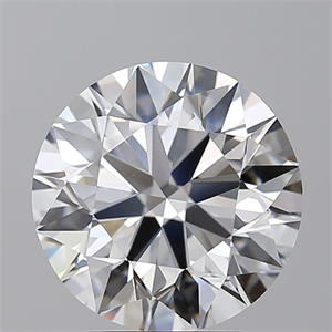 Picture of Natural Diamond 4.22 Carats, Round with Excellent Cut, F Color, FL Clarity and Certified by GIA