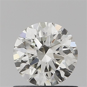 Picture of Natural Diamond 0.61 Carats, Round with Excellent Cut, J Color, VS2 Clarity and Certified by IGI