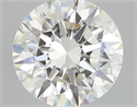 Natural Diamond 0.44 Carats, Round with Excellent Cut, J Color, VVS2 Clarity and Certified by GIA