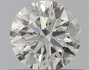 Picture of Natural Diamond 0.41 Carats, Round with Excellent Cut, J Color, VVS1 Clarity and Certified by GIA