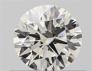 Picture of Natural Diamond 0.52 Carats, Round with Excellent Cut, J Color, VS1 Clarity and Certified by GIA