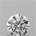 Natural Diamond 0.42 Carats, Round with Excellent Cut, H Color, VS2 Clarity and Certified by GIA