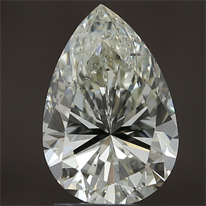 Picture of Natural Diamond 1.80 Carats, Pear with  Cut, K Color, SI1 Clarity and Certified by IGI