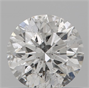 Natural Diamond 0.54 Carats, Round with Excellent Cut, H Color, I1 Clarity and Certified by GIA