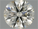 Natural Diamond 0.53 Carats, Round with Excellent Cut, J Color, SI1 Clarity and Certified by IGI