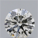 Natural Diamond 0.40 Carats, Round with Excellent Cut, H Color, SI1 Clarity and Certified by IGI