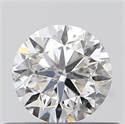 Natural Diamond 0.40 Carats, Round with Very Good Cut, F Color, SI1 Clarity and Certified by IGI