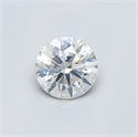 Natural Diamond 0.46 Carats, Round with Excellent Cut, G Color, I1 Clarity and Certified by GIA