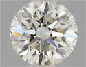 Natural Diamond 0.43 Carats, Round with Excellent Cut, H Color, VS2 Clarity and Certified by IGI