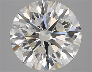 Picture of Natural Diamond 5.01 Carats, Round with Excellent Cut, I Color, VS1 Clarity and Certified by GIA