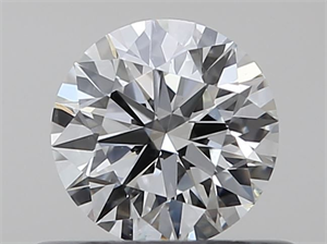 Picture of Natural Diamond 0.40 Carats, Round with Excellent Cut, H Color, VS2 Clarity and Certified by GIA