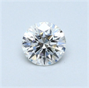 Natural Diamond 0.41 Carats, Round with Excellent Cut, H Color, SI2 Clarity and Certified by GIA