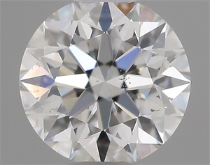 Picture of Natural Diamond 0.44 Carats, Round with Excellent Cut, E Color, SI1 Clarity and Certified by GIA