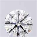 Natural Diamond 2.01 Carats, Round with Excellent Cut, H Color, SI1 Clarity and Certified by GIA