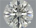 Natural Diamond 0.56 Carats, Round with Excellent Cut, J Color, VS2 Clarity and Certified by IGI