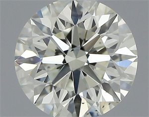 Picture of Natural Diamond 0.56 Carats, Round with Excellent Cut, J Color, VS2 Clarity and Certified by IGI