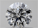 Natural Diamond 0.40 Carats, Round with Excellent Cut, J Color, VS1 Clarity and Certified by GIA