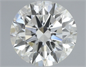 Natural Diamond 2.01 Carats, Round with Excellent Cut, J Color, SI2 Clarity and Certified by GIA