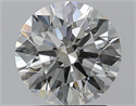 Natural Diamond 1.90 Carats, Round with Excellent Cut, H Color, SI1 Clarity and Certified by GIA