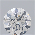 Natural Diamond 0.41 Carats, Round with Excellent Cut, F Color, I1 Clarity and Certified by GIA