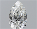 Natural Diamond 0.72 Carats, Pear with  Cut, H Color, VVS2 Clarity and Certified by GIA