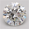 Natural Diamond 2.70 Carats, Round with Excellent Cut, H Color, VS1 Clarity and Certified by GIA