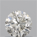 Natural Diamond 0.60 Carats, Round with Very Good Cut, J Color, I1 Clarity and Certified by IGI