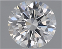 Natural Diamond 0.44 Carats, Round with Excellent Cut, F Color, SI1 Clarity and Certified by GIA