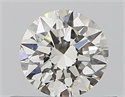 Natural Diamond 0.40 Carats, Round with Excellent Cut, J Color, IF Clarity and Certified by GIA