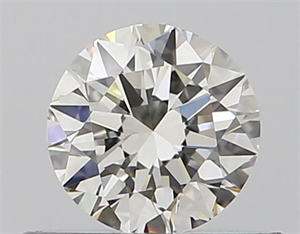 Picture of Natural Diamond 0.40 Carats, Round with Excellent Cut, J Color, IF Clarity and Certified by GIA