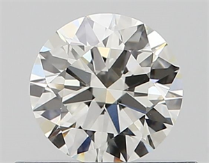 Picture of Natural Diamond 0.42 Carats, Round with Excellent Cut, I Color, VVS2 Clarity and Certified by GIA