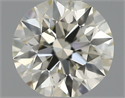 Natural Diamond 0.50 Carats, Round with Excellent Cut, J Color, VS2 Clarity and Certified by IGI